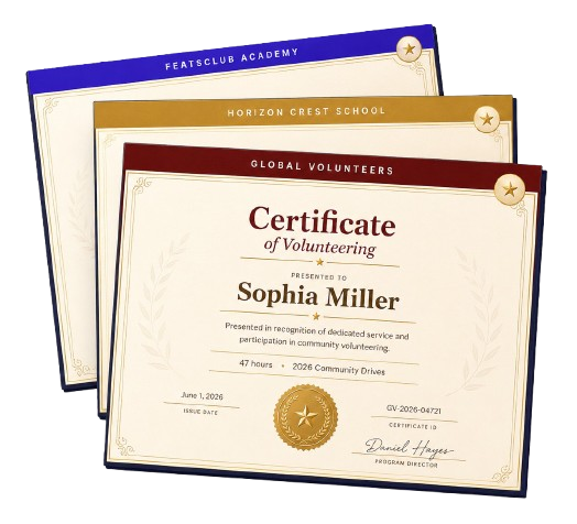 FeatsClub digital certificates
