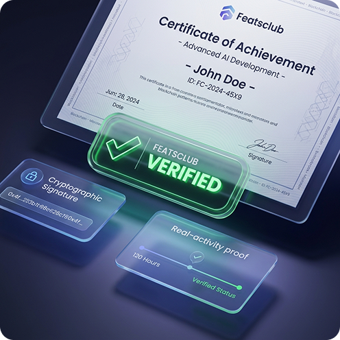 Certificate verified on featsclub.com
